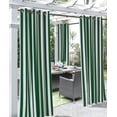 thumbnail image 1 of Outdoor Decor Coastal Stripe UV Protected Printed Top Panel With 8 Gun Metal Grommets - 50x108", Irish Green, 1 of 3