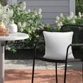 thumbnail image 1 of Outdoor Decor Flora Flange Throw Cushion, White, 18" x 18", 1 of 2
