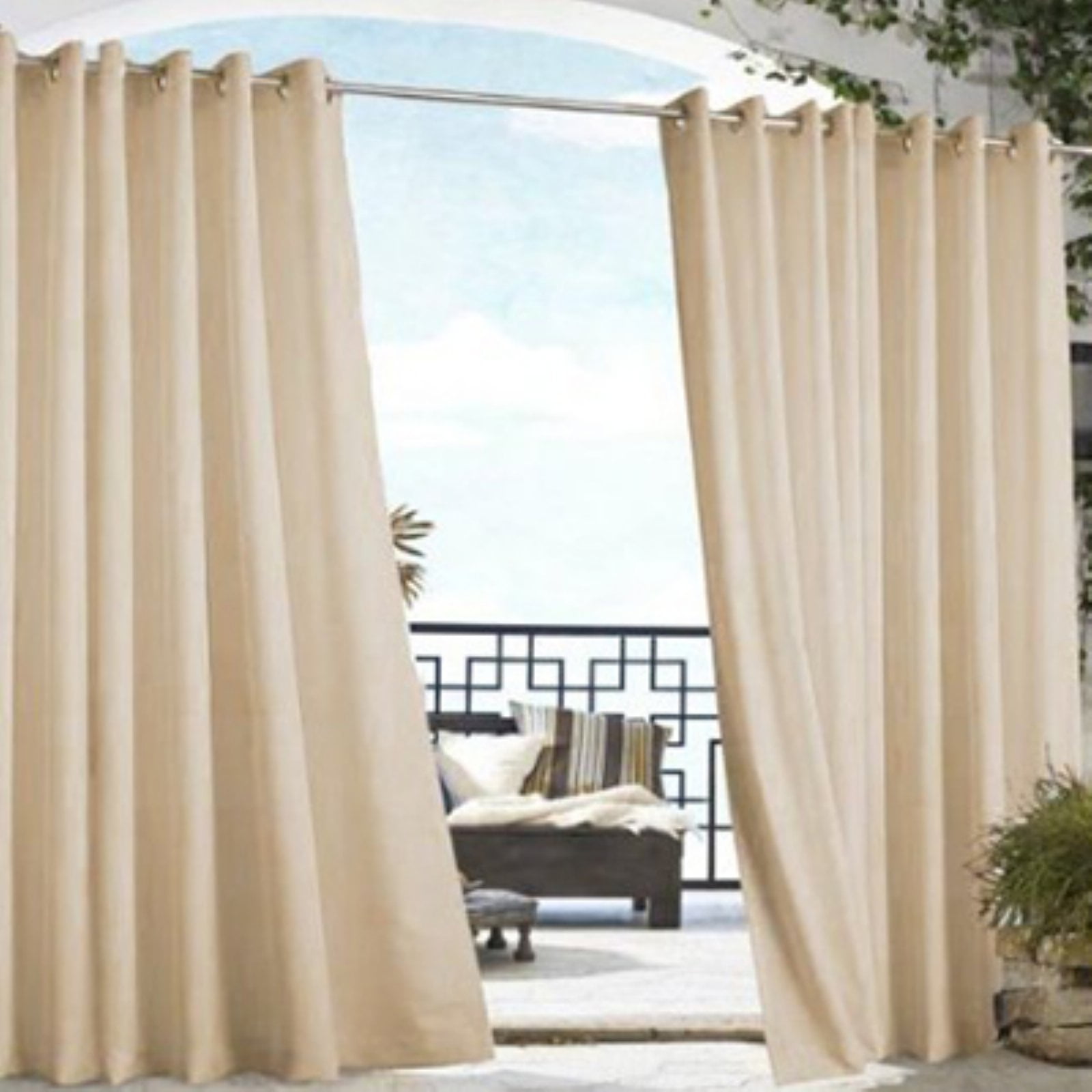 Outdoor Decor Gazebo Grommet Outdoor Curtain Panel
