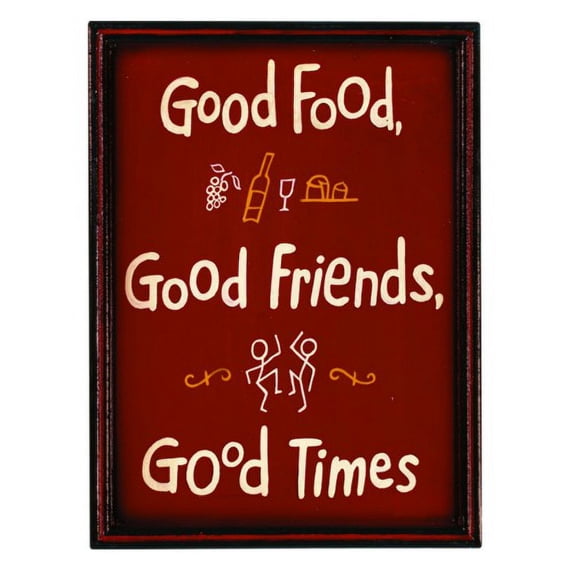 Outdoor Decor - Good Food Good Friends Good Times