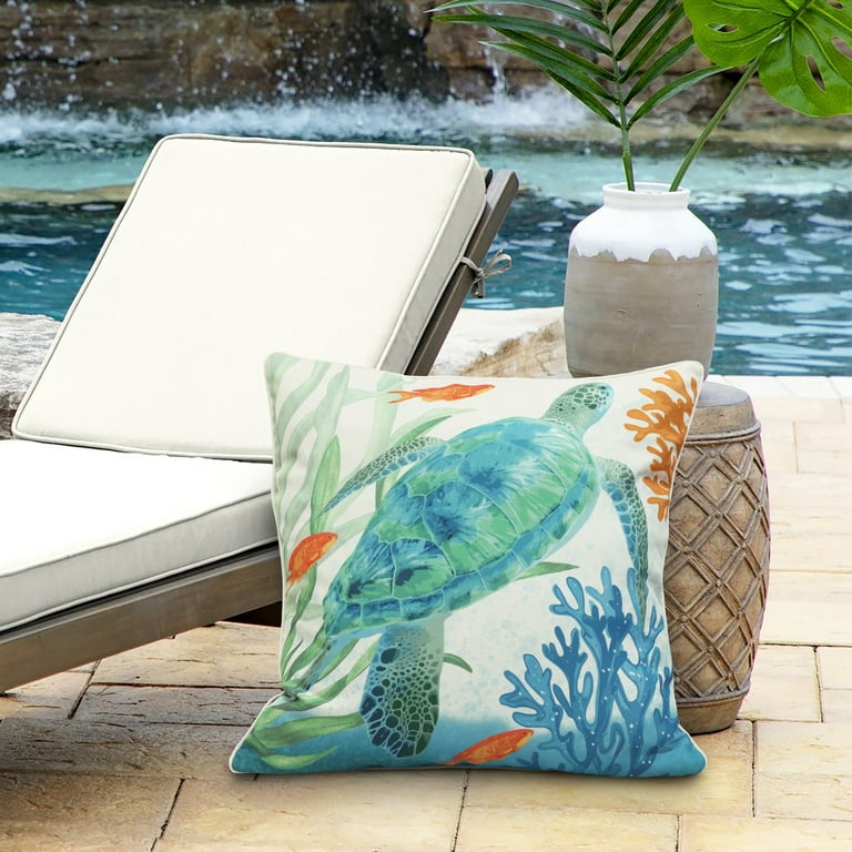 UNIKOME Outdoor Waterproof Throw Pillows 18x18 Feathers and Down