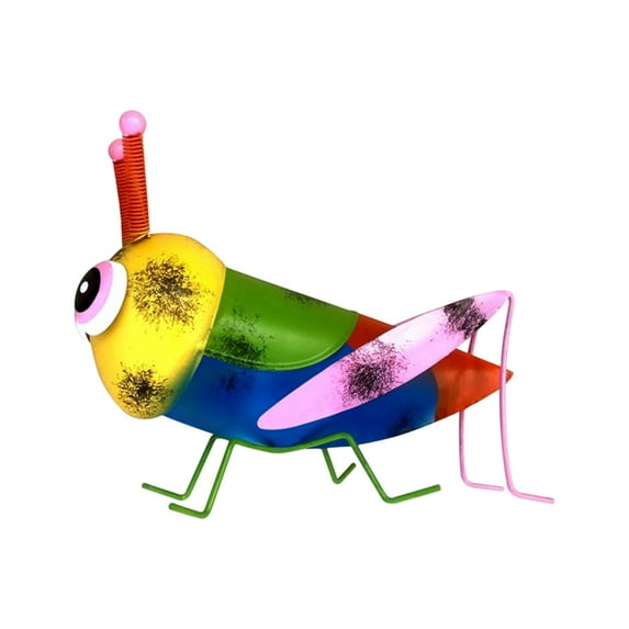 Outdoor Decor Metal Model Large Grasshopper Figurine Metal Garden Art Animals Figures Lawn Ornament Feng Shui Animal Statue for Outdoor Patio Decor Hanging Wall Decor Outdoor Statues