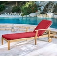 thumbnail image 1 of Outdoor Decor Ruby Red Outdoor Lounger Cushion 22 x 73 in Solid Red, 1 of 5