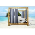 thumbnail image 1 of Outdoor Decor Seascapes Stripe Outdoor Grommet Top Panel (Set of Two) 50 x 108 Indigo, 1 of 5