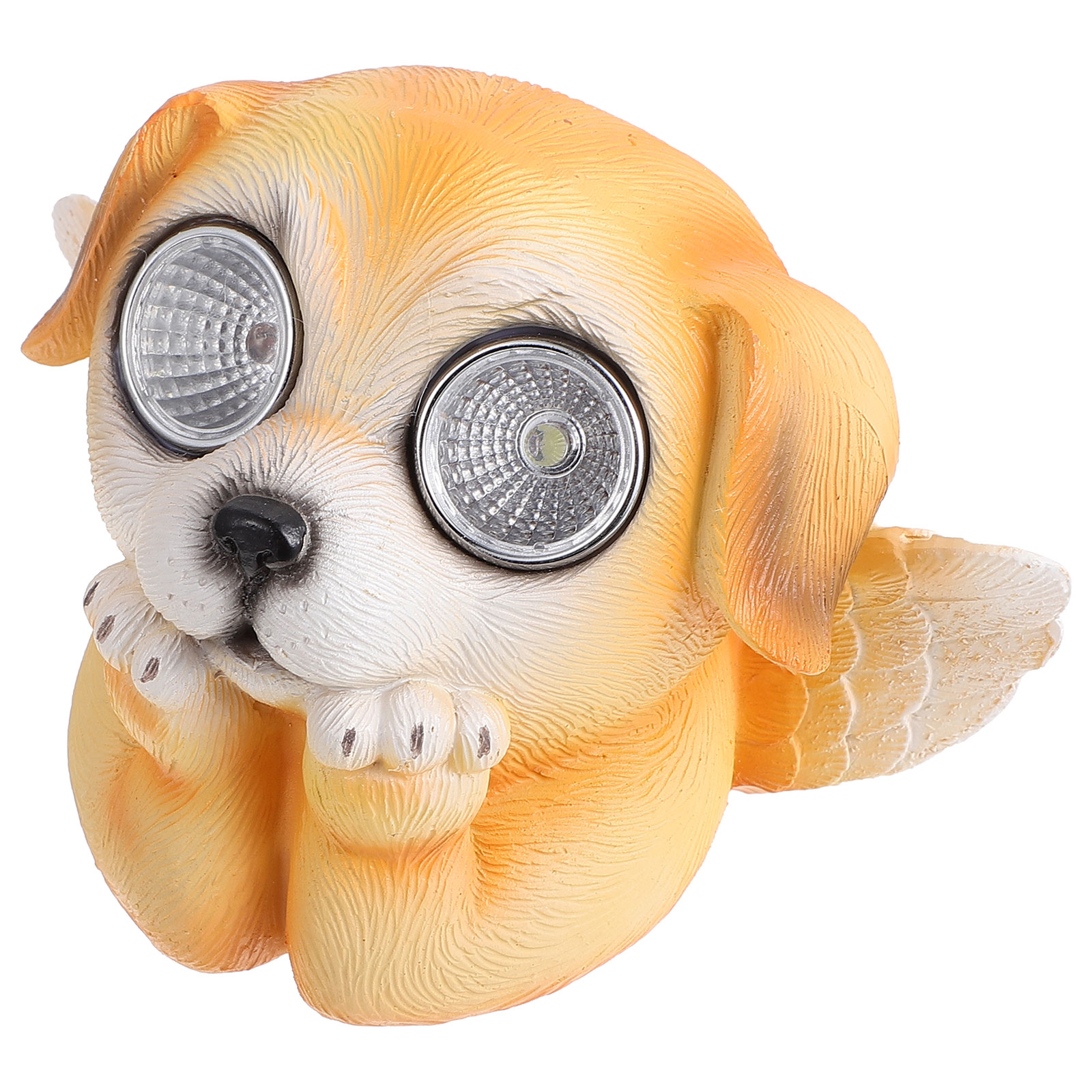 Outdoor Decor Solar Animal Light Sculpture Dog Figurines for Garden