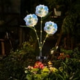 thumbnail image 1 of Outdoor Decor Solar Garden Lights Outdoor 3 LED Lights Waterproof Solar Flower Lights Warm Light Solar Decorative Lights For Yard Pathway Patio Decor, 1 of 6