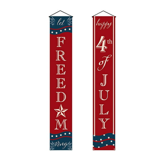 Outdoor Decoration - Hanging American Flag, Star Spangled Banner, Porch Sign - Patriot Day Decoration, Independence Day Decoration
