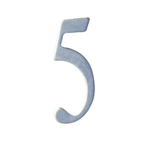 Outdoor Decorative 2 inch Stainless Steel Self Adhesive Address Number - Number: 5
