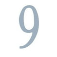 thumbnail image 1 of Outdoor Decorative 2 inch Stainless Steel Self Adhesive Address Number - Number: 9, 1 of 2
