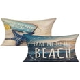 thumbnail image 1 of Outdoor Decorative Lumbar Throw Pillow Covers 12x20 Rectangle Beach Coastal Summer Patio Furniture Sunbrella Ocean Themed Decorative Cushion Starfish for Daybed Couch Sofa, 1 of 3
