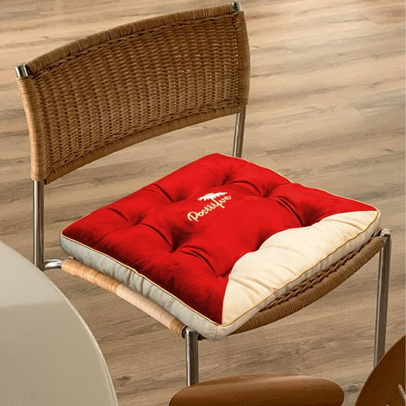 Outdoor Deep Seat Cushions, Extra Thick Foam Chair Cushion Floor Cushions Fills, Foam and Pillow Forms(Red,40cm/1PC)