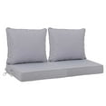 thumbnail image 1 of Outdoor Deep Seat Cushions Set of 2 – 24x24 Inch Waterproof Patio Cushions with Removable Covers, Fade-Resistant & Adjustable Straps for Sofa, Chair, Couch – Machine Washable Furniture Cushions, 1 of 7
