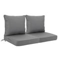 thumbnail image 1 of Outdoor Deep Seat Cushions Set of 2 – 24x24 Inch Waterproof Patio Cushions with Removable Covers, Fade-Resistant & Adjustable Straps for Sofa, Chair, Couch – Machine Washable Furniture Cushions, 1 of 7