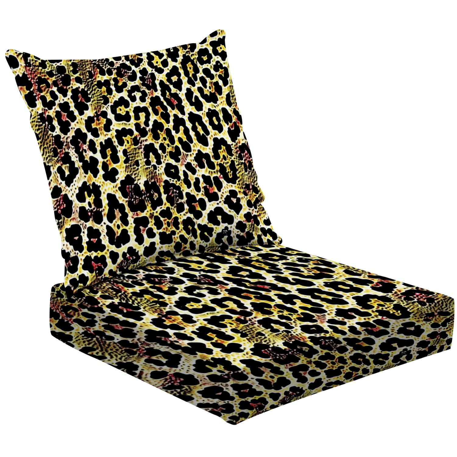 Outdoor Deep Seat Cushions Set Seamless leopard texture hand drawing ...