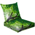 Outdoor Deep Seat Cushions Set Tree Canopy Supported By Branches