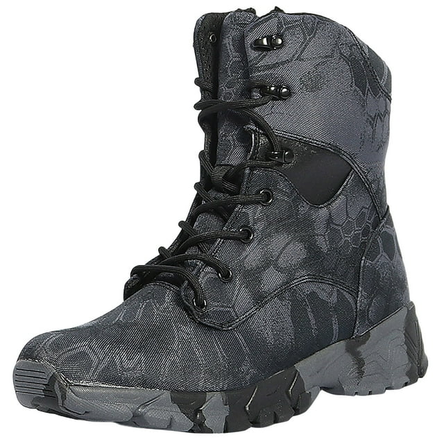Outdoor Desert Animal Skin Pattern Camouflage Men Special Forces Boots ...
