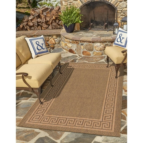 Outdoor Dimension Collection Area Rug Brown - 5'3"x8'