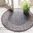thumbnail image 1 of Outdoor Dimension Collection Area Rug Charcoal Gray - 4' Round, 1 of 5