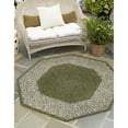 thumbnail image 1 of Outdoor Dimension Collection Area Rug Green - 5'3"x5'3" Octagon, 1 of 5