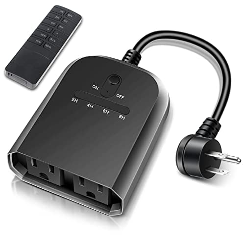 Outdoor Dimmer for String Lights, Remote Control Light Dimmer Plug in ...