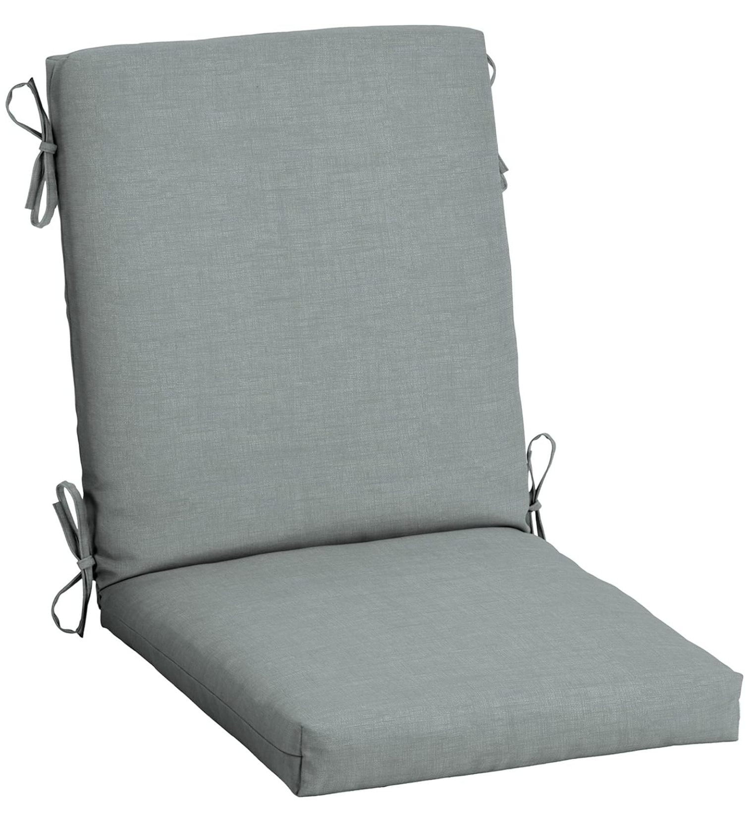 Stone Grey High Back Outdoor Dining Chair Cushion