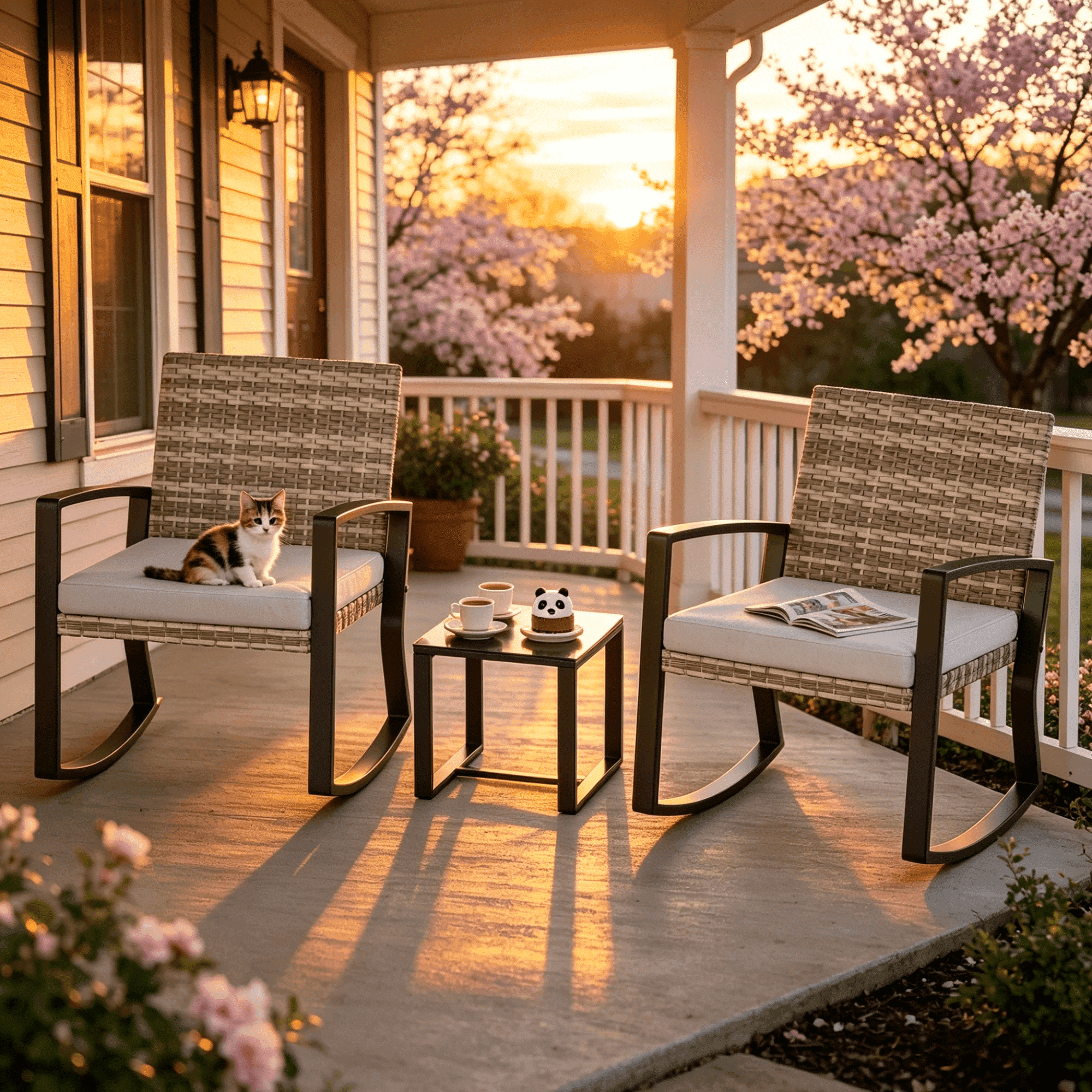 balcony patio set 3pc 7 umbrella Kingdom HDPE 7-Piece Outdoor Dining with Armchairs, White The intricate design on the chair backs and table adds a vintage style to any patio HERACLES All Weather Outdoor 7