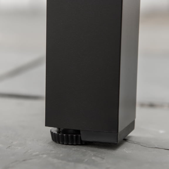 Outdoor Dining Table Outsunny Outdoor Dining Table for 6 Person, Rectangular Patio Table, Aluminum Metal Legs for Garden, Lawn, Patio, Woodgrain Black,Outdoor Coffee Table