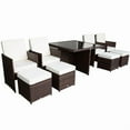 thumbnail image 1 of Outdoor Dining Table Set Rattan Wicker - 9pc, 1 of 3