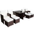 thumbnail image 1 of Online Gym Shop CB16299 Outdoor PE Rattan Wicker Nesting Patio Dining Table Set - 9 Piece, 1 of 3