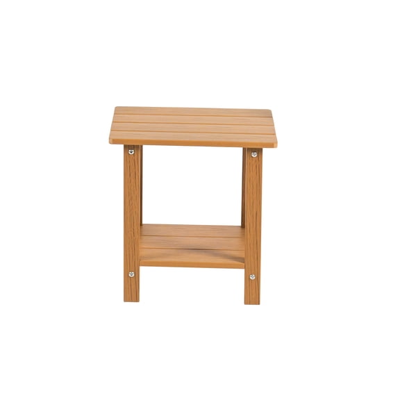 Outdoor Dining Table Wood-grain imitation wood side table, simple yet with a touch of texture. A small tabletop for outdoor picnics.,Outdoor Coffee Table