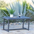 thumbnail image 1 of Outdoor Dining Table in Grey, Rattan-Style Resin Wicker with Sturdy Iron Base, 1 of 10