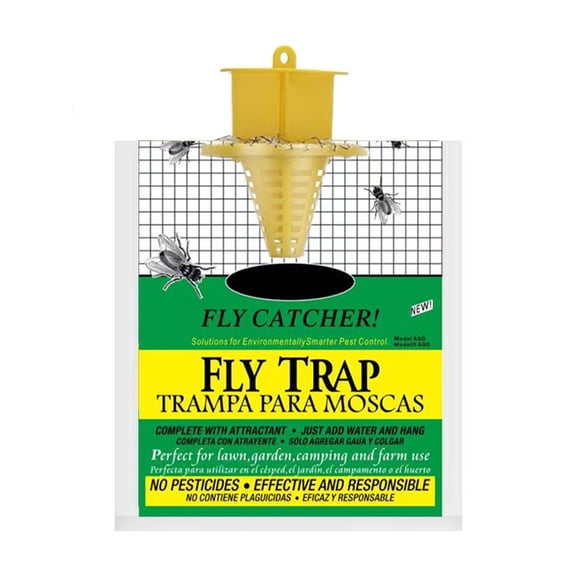 Outdoor Disposable Fly Trap,Hanging Fly Catcher with Attractant Bait, Non-Toxic Fly Bag for Patio, Yard, Trash & Horse Ranch Trash Can,Easy-to-Use Outdoor Fly Control