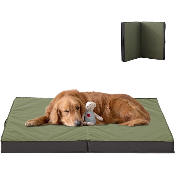 Outdoor Dog Bed - Waterproof, Portable, Foldable, Cooling, Orthopedic for Large Dogs - 35" All Weather