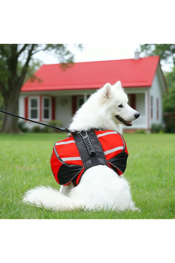 Large Capacity Adjustable Pet Dog Backpack for Outdoor Hiking Training and Daily Walking Comfortable Durable