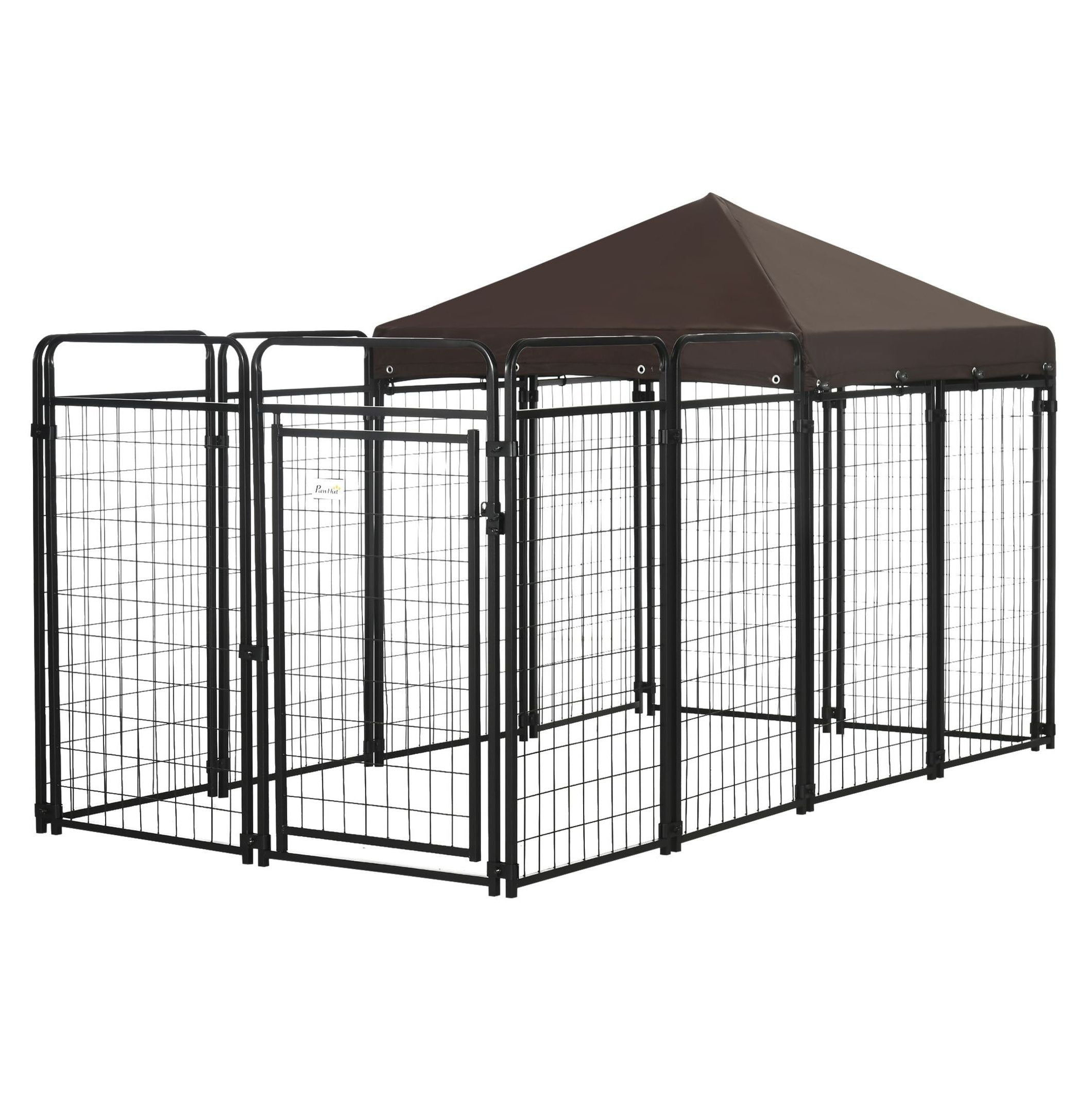 Outdoor Dog Kennel 9.3x4.6 Exercise Pen with UV Protection, Water-Resistant Dog Run for Medium Large Dogs Up to 66lbs