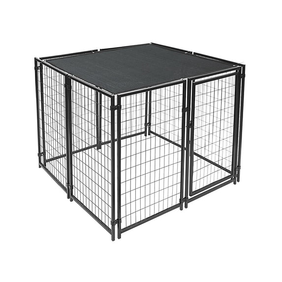 Outdoor Dog Kennel Shade Cover 90% Sunblock, 10ft x 10ft (Kennel not Included)