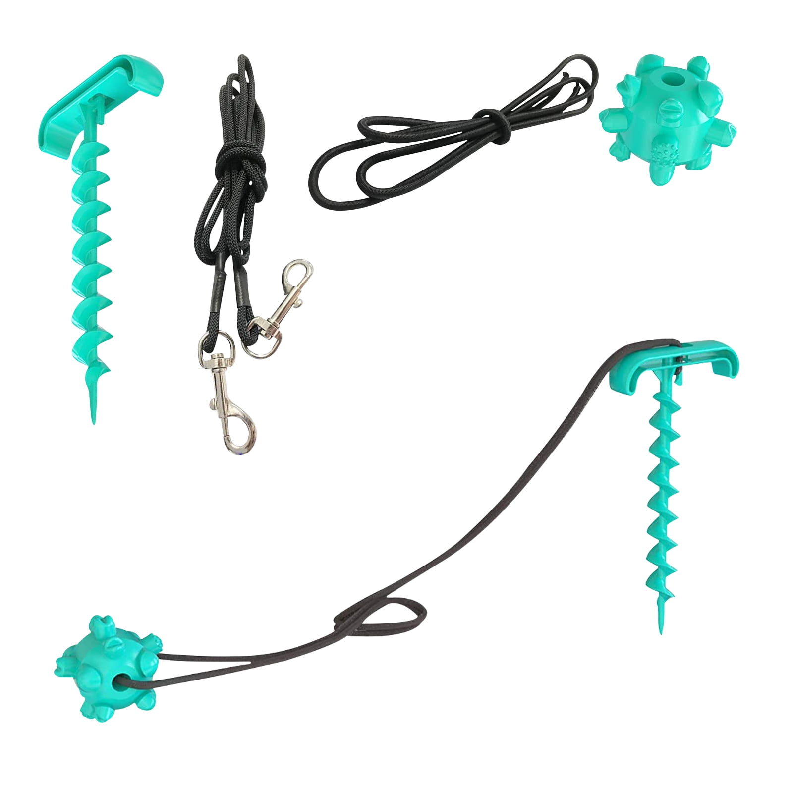 Outdoor Dog Rope Ball Pull Toy, Pet Ground Pile Ground Nail Tie Dog