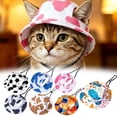thumbnail image 1 of Outdoor Dog Sun Hat UV Protection Cap with Ear Holes Breathable Canvas Adjustable Strap for Small Medium Dogs Cats Comfortable Fit for Hiking Beach Adventure, 1 of 10