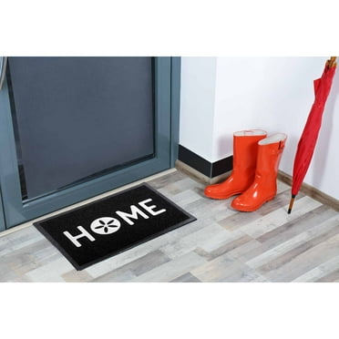 Outdoor Door Mat Home PVC 24”x16” Black