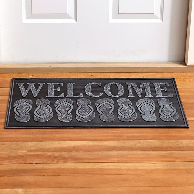 Outdoor Door Mat Mat Weather Resistant Rubber Flip Flop
