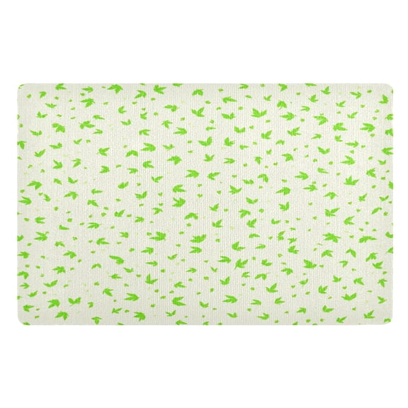 Outdoor Doormats with Non-Slip TPE Backing Leaf Sprinkles - Heavy-Duty Bath Rug for Entryways Patios and Garages