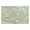 thumbnail image 1 of Outdoor Doormats with Non-Slip TPE Backing Mint Green Floral Design - Heavy-Duty Bath Rug for Entryways Patios and Garages, 1 of 8