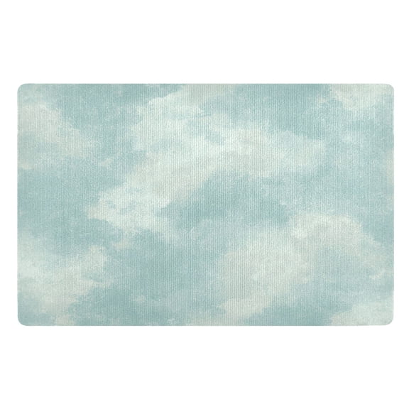 Outdoor Doormats with Non-Slip TPE Backing Soft Pastel Texture - Heavy-Duty Bath Rug for Entryways Patios and Garages