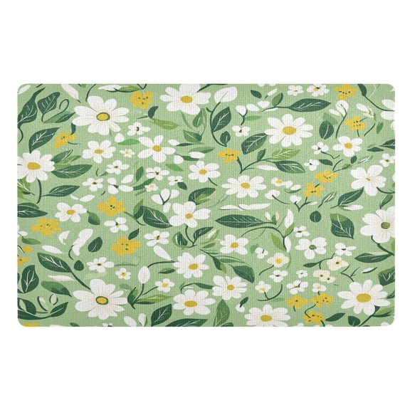 Outdoor Doormats with Non-Slip TPE Backing Spring Blossom Medley - Heavy-Duty Bath Rug for Entryways Patios and Garages