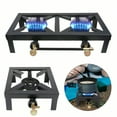 thumbnail image 1 of Outdoor Double/Single Gas Stove Portable Camping Burner  Propane Gas LPG BBQ Cooker For Picnic Camping Fishing Kitchen, 1 of 10