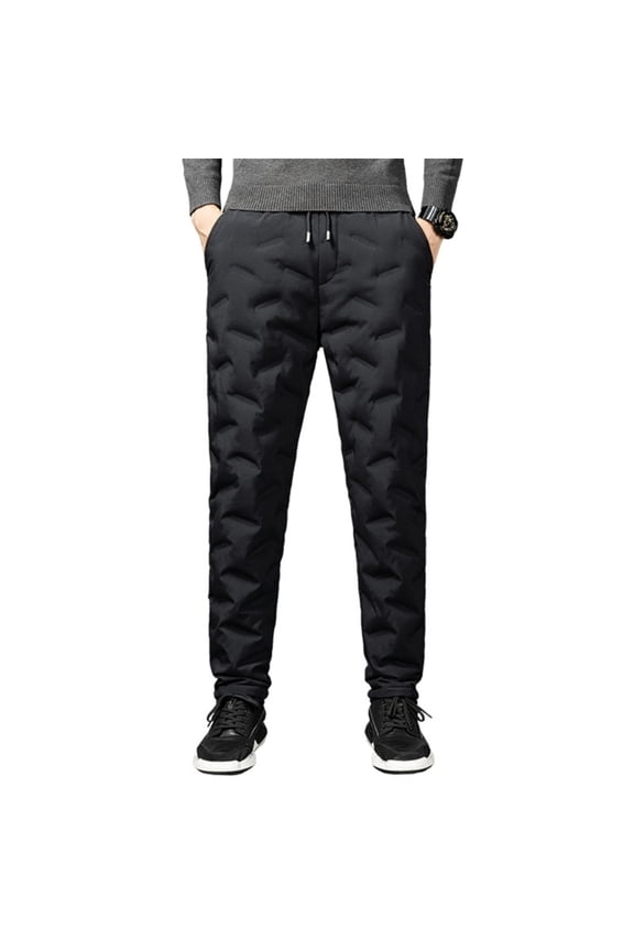 Outdoor Down Pants Lightweight Hiking Camping Warm Winter Grey Duck Down Pants Sports Sweatpants Trousers for Men