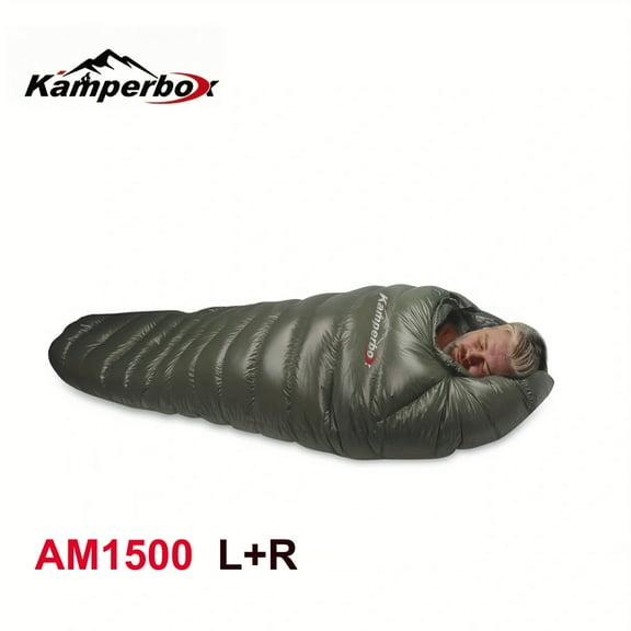Outdoor Down Sleeping Bag Winter Warm and Waterproof Outdoor Sleeping Bag Camping Travel Down Sleeping Bag