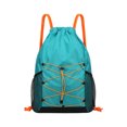 thumbnail image 1 of Outdoor Drawstring Backpack with Elastic Cord Storage – Quick Dry Oxford Cloth Sack for Swimming,Park,Daily Commute, 1 of 6