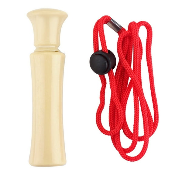Outdoor Duck Call Whistle (Realistic Sound) - Plastic Hunting Decoy Caller With Random Color Lanyard