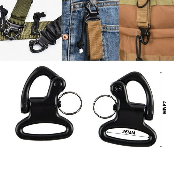 Outdoor EDC Backpack Strap Clasp Carabiner Camp Bottle Hanger Tactical Holder